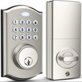 Keyless Entry Door Lock - Electronic Door Lock with Keypad, Smart Latch Lock with Automatic Lock, Safe Waterproof Smart Lock 19L