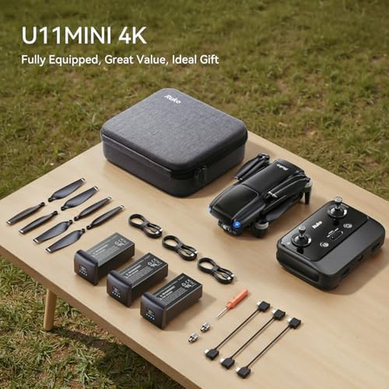 U11MINI 4K, Drones with Camera for Adults 4K Video 8K Photo and  R111S RC Aircraft GPS Tracker/Finder with Beeper