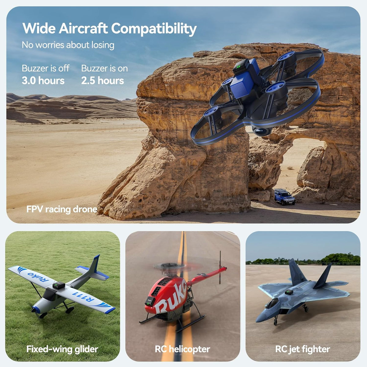 U11MINI 4K, Drones with Camera for Adults 4K Video 8K Photo and  R111S RC Aircraft GPS Tracker/Finder with Beeper