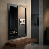 7725 Superior Wall Safe, Electronic and Key Lock Wall Safe for Jewelry Security — Studio Shot