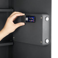 7725 Superior Wall Safe, Electronic and Key Lock Wall Safe for Jewelry Security