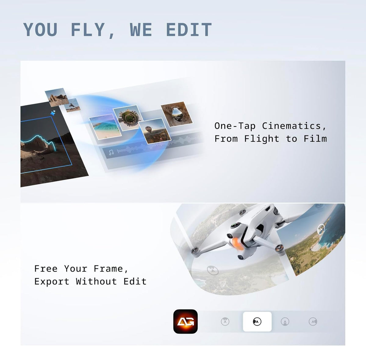 A1 Explorer Bundle (3 Batteries) - 8K 360 Drone for Immersive Flight, Point-To-Fly Motion Control, Obstacle Avoidance, 249G & Foldable, Deep Track, Auto Return, 10Km Range, Auto Edit