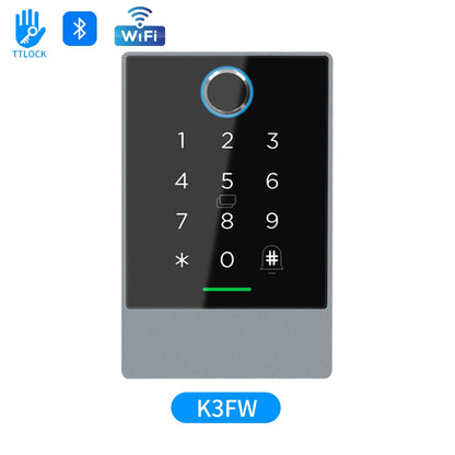 Wifi+Bluetooth Ttlock K3W K3FW K3QW Smart Lock Keypad Waterproof Smart Lock App Alexa Fingerprint Code RFID Card Access Control