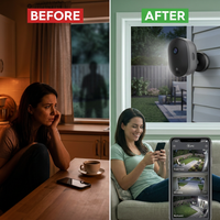 Outdoor Wireless Home Security Camera — Before & After