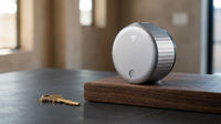 Wifi Smart Lock Silver (Retrofits over Existing Deadbolt) — Lifestyle