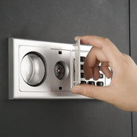 7725 Superior Wall Safe, Electronic and Key Lock Wall Safe for Jewelry Security